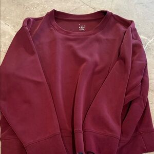 a new day Maroon Crewneck Top